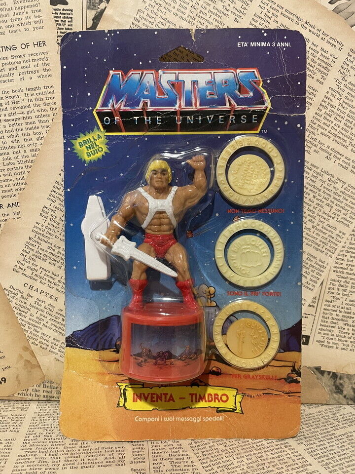 1980s Original MOTU He Man Stamp Set Vintage Rare Masters
