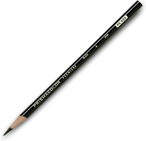 Prismacolor Premier Colored Pencils, Black 12 Count (Pack of 1), 