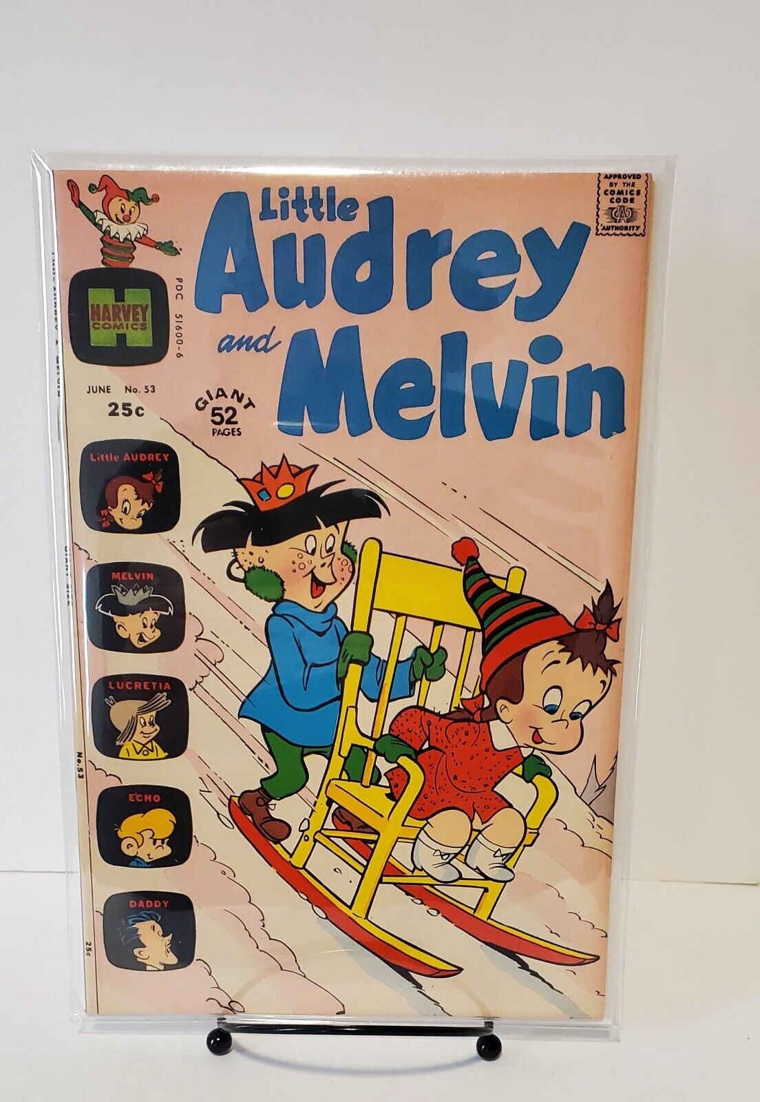 Harvey Comics Little Audrey and Melvin #53 (25c) June 72 Giant Size High Grade 