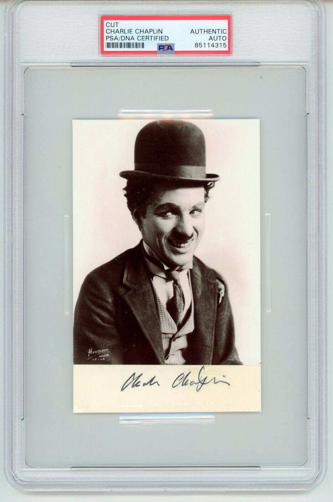 Charlie Chaplin ~ Signed Autographed The Tramp Signature ~ PSA DNA Encapsulated