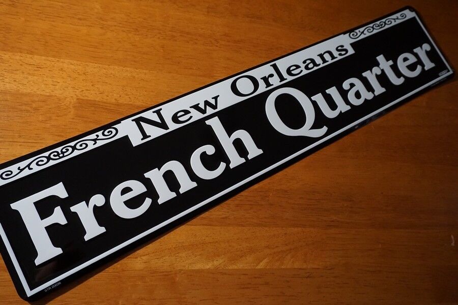 FRENCH QUARTER New Orleans Mardi Gras Party Parade Decor Street Road Sign NEW