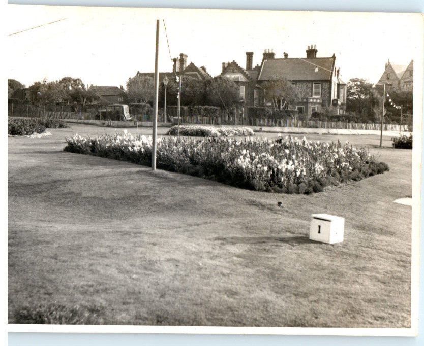 Vintage Photo 1953, Miniature Golf Course Sheringham England ,JNHC 4.25x3.25