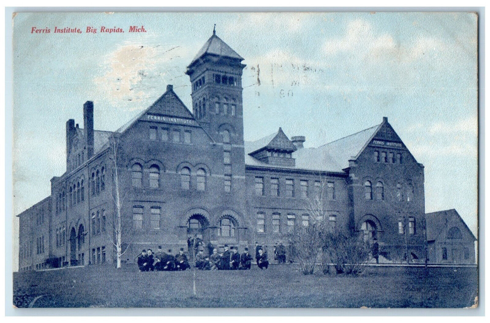 1909 Ferris Institute Big Rapids Michigan MI Antique Posted Postcard