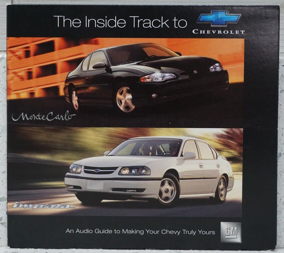 The Inside Track Chevrolet Audio Guide CD 2002 GM Monte Carlo Impala 10333237