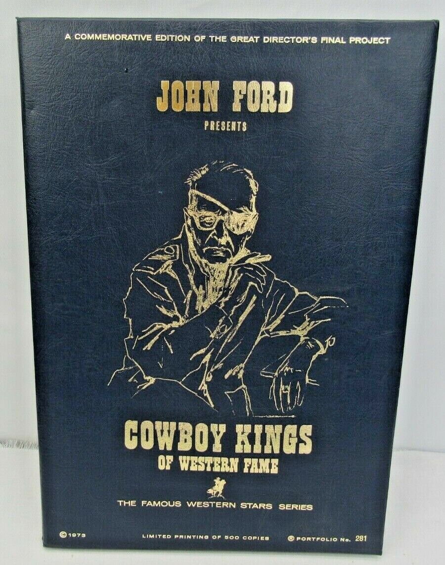 1973 John Ford Presents Cowboy Kings Of Western Fame 24 Print Portfolio #281