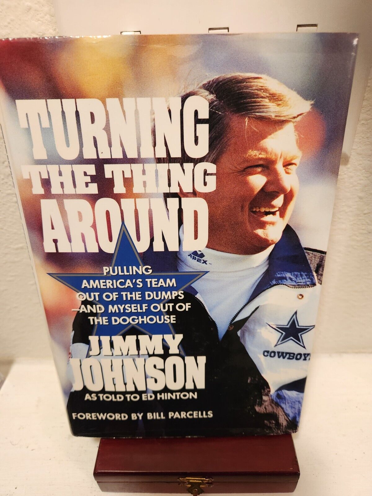 Jimmy Johnson Autographed Turning The Thing Around Hard Cover Book