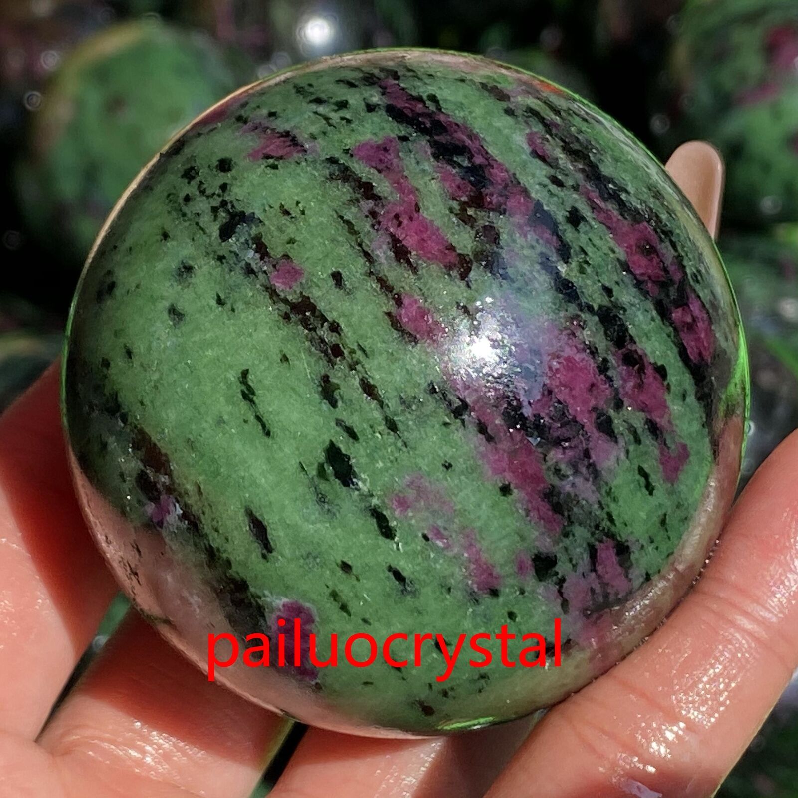 50mm+ Natural Zoisite Ball Quartz Crystal Sphere Reiki Healing Gem 1pc