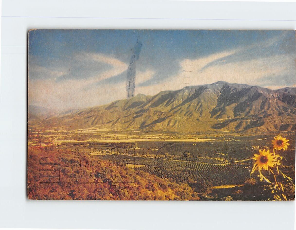 Postcard Ojai Valley near Ventura California USA
