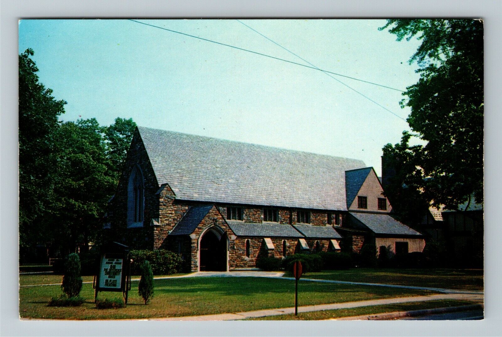 Ridgewood NJ-New Jersey, First Presbyterian Church, Vintage Postcard