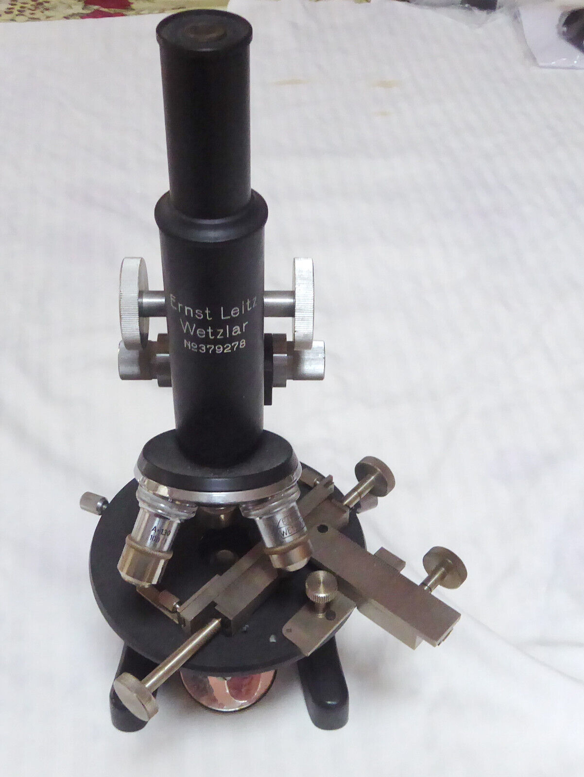 Ernst Leitz Leica Monocular Microscope Number 379278 1941