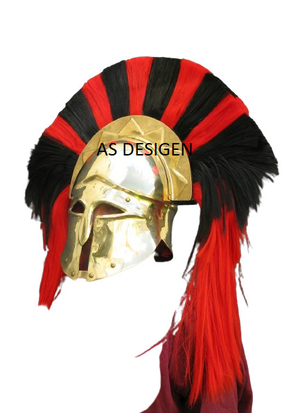 Helmet of The Spartan King SCA LARP Corinthian Helmet Reenactment Costume Helmet