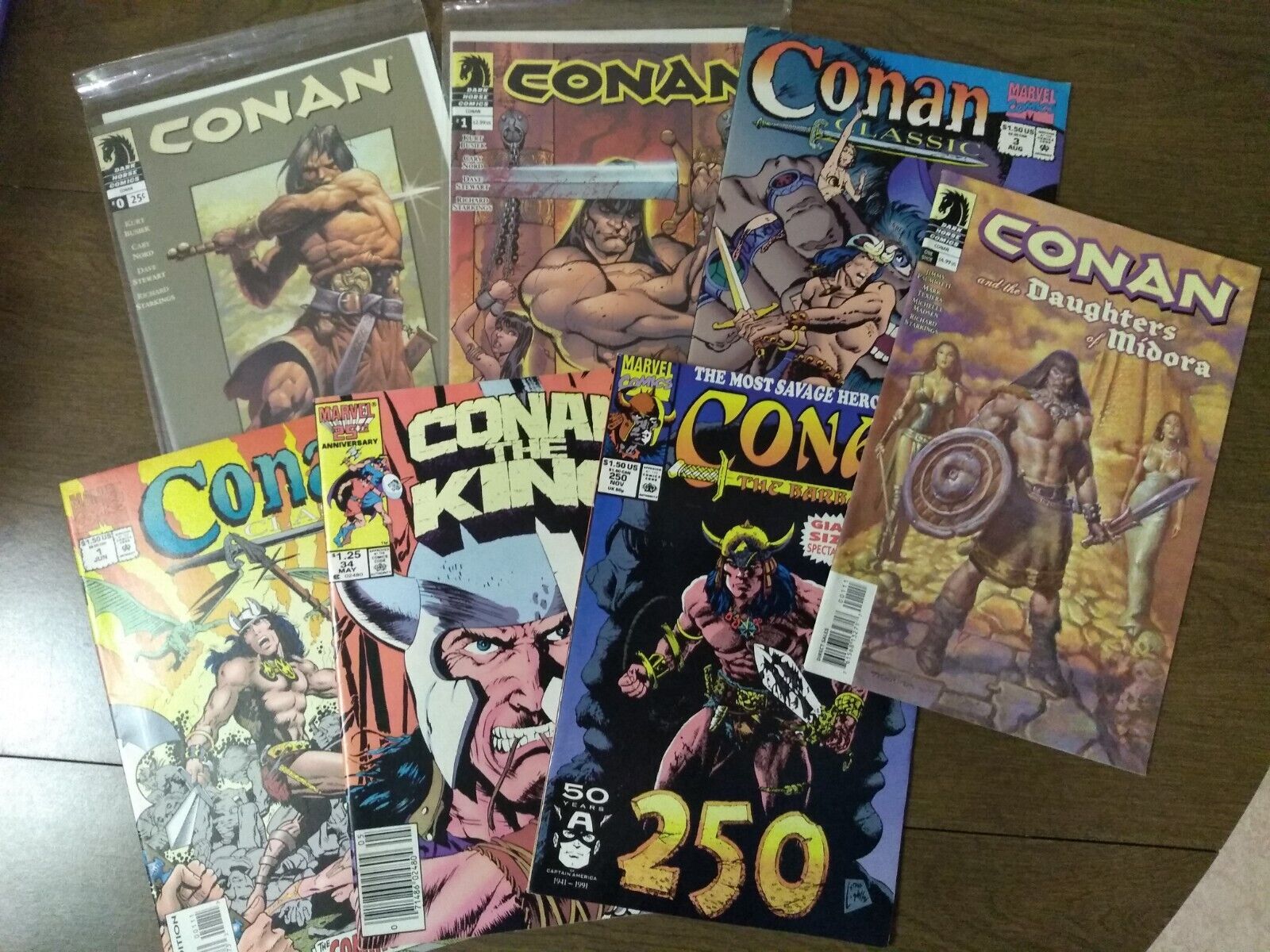 lot 7 CONAN comics dark horse, Marvel vintage good condition 90s classic etc