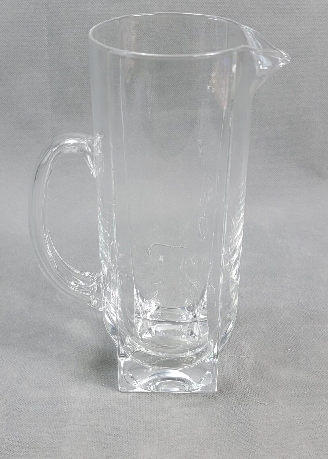 Vintage IITTALA GEO Finland KEN BENSON Glass TALL PITCHER