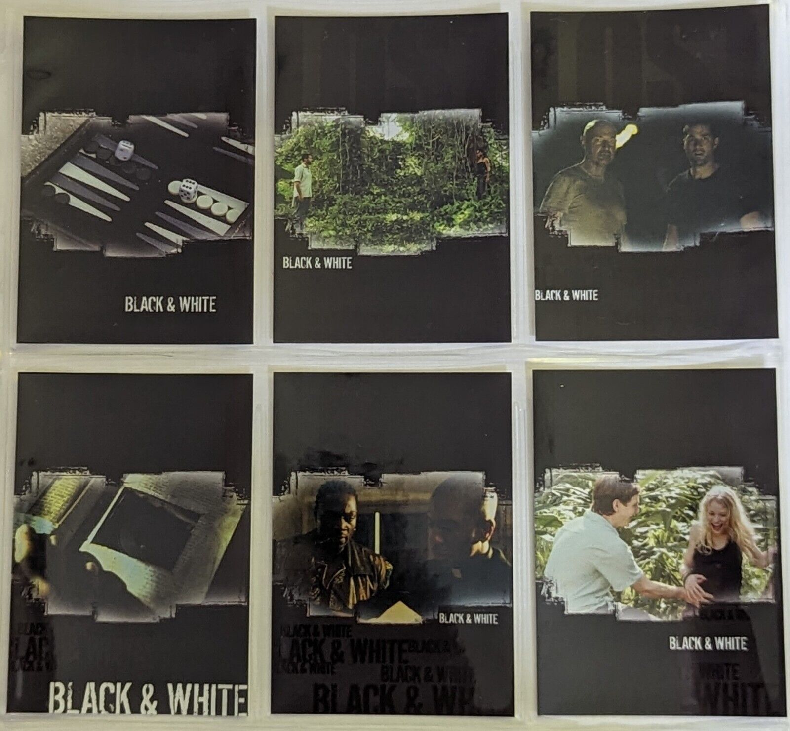2006 Inkworks LOST REVELATIONS Black & White Complete 6 Card Chase Set