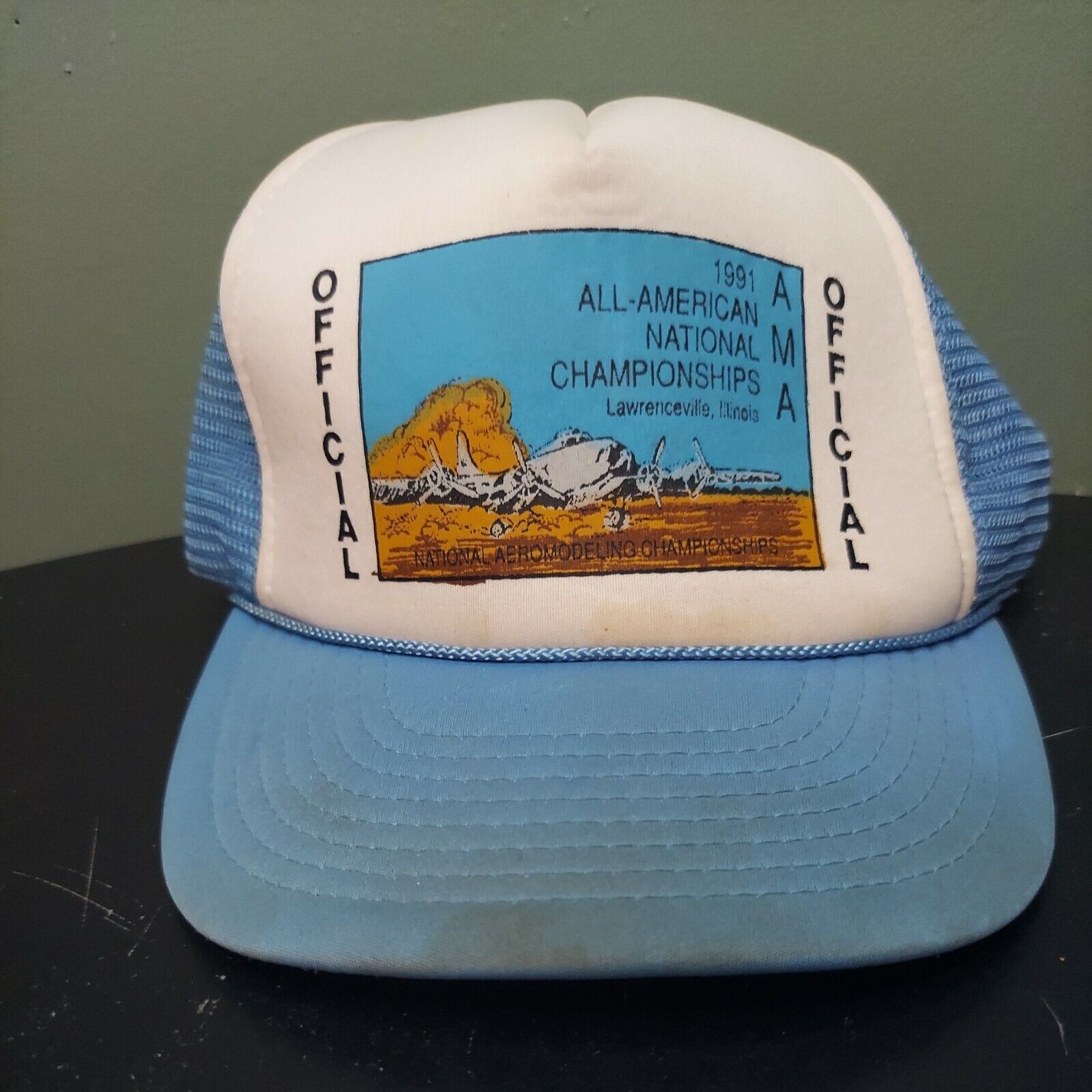 Vintage All American National Championships Aeromodel Snapback Truckers Hat 