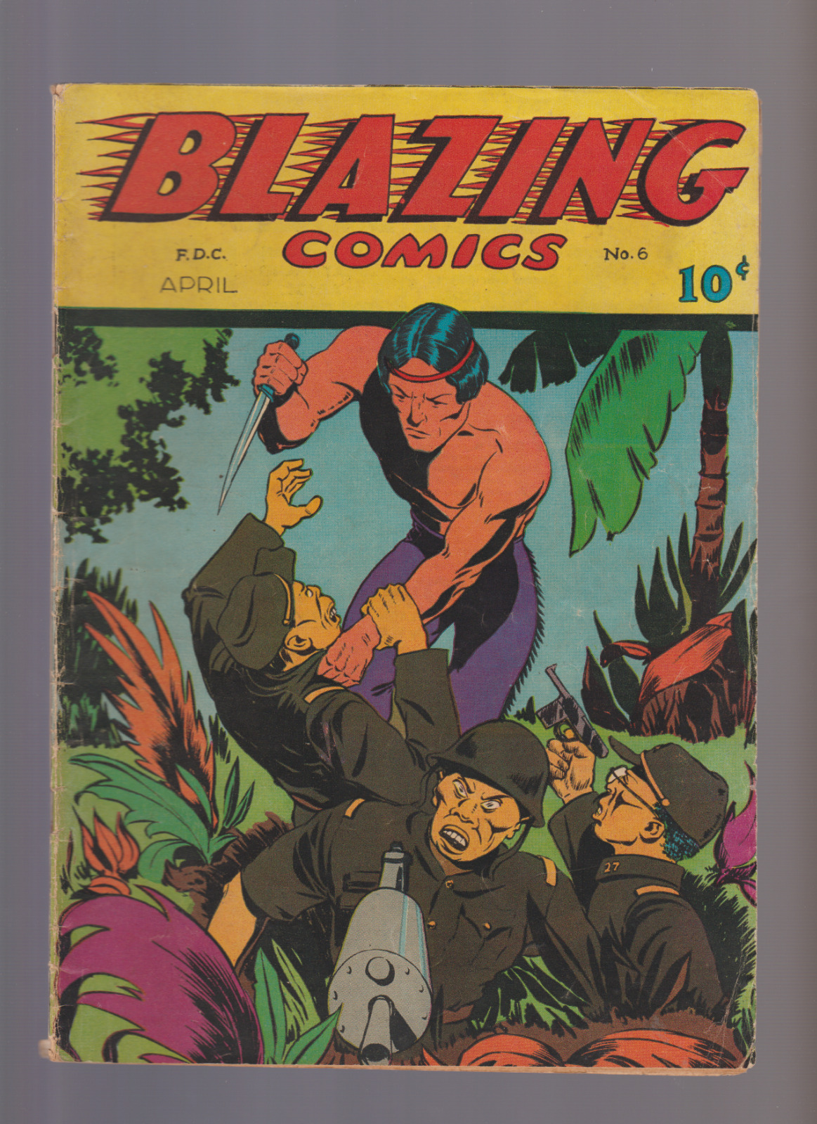 Rural Home Blazing Comics #6 (1945) SCARCE WW2 COVER WILL ROGERS STORY VARIANT