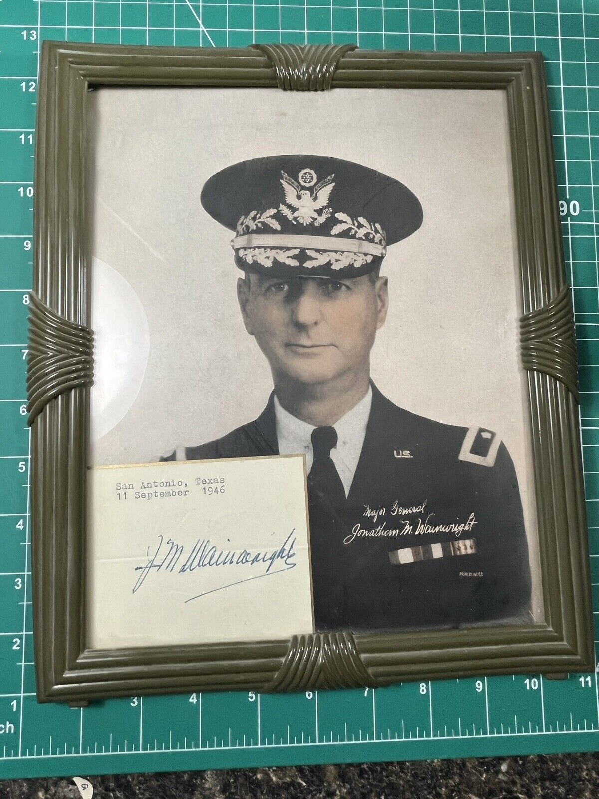 General Jonathan Wainwright 8x10 Photo w/ Autograph MOH