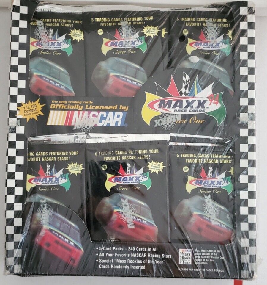 NASCAR MAXX \'94 SERIES ONE RACE TRADING CARDS | 1994 BOX OF 90 PACKS