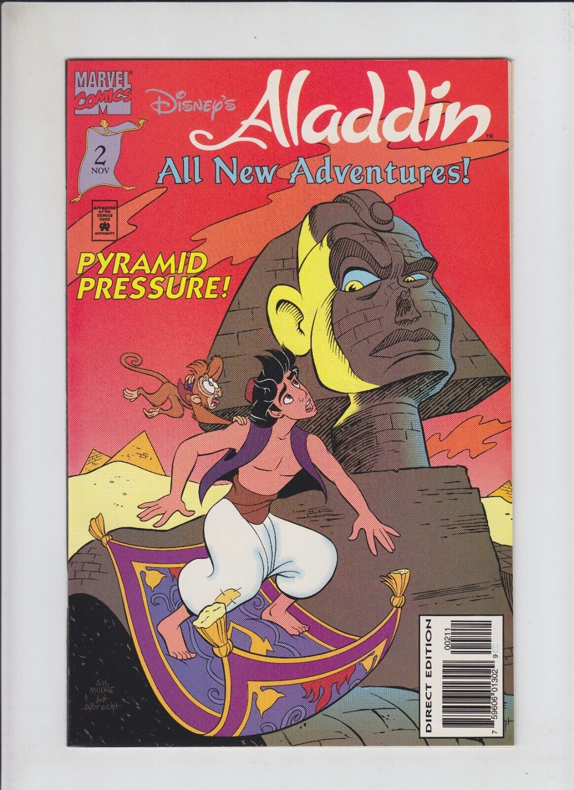 Aladdin (Disney\'s ) #2A VF; Marvel | no price on the cover variant  - Dan Slott