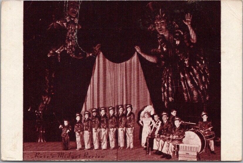 c1940s Circus Vaudeville Postcard \