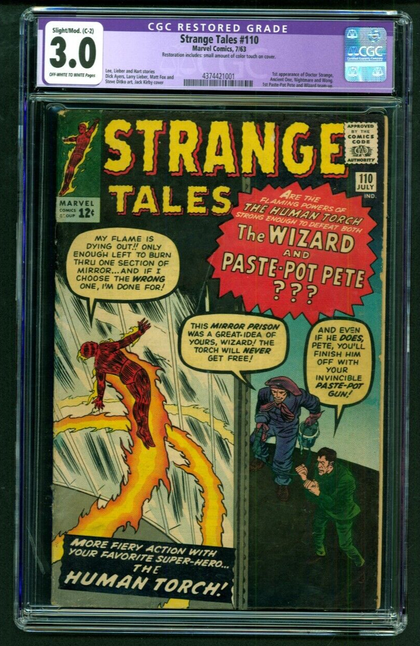 Strange Tales #110 CGC 3.0 First Doctor Strange, Ancient One & Wong Appearance