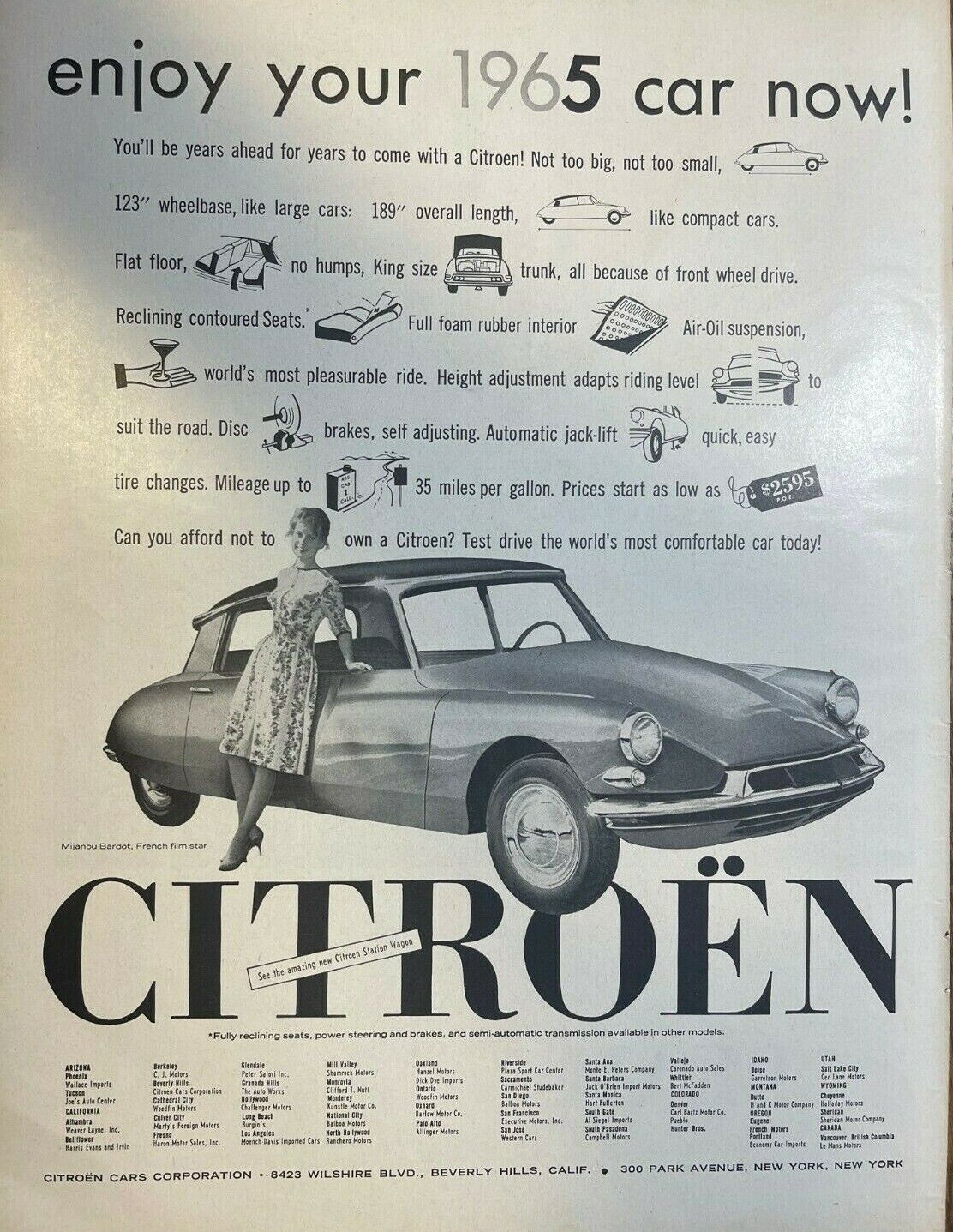1960 Advertisement Citroen