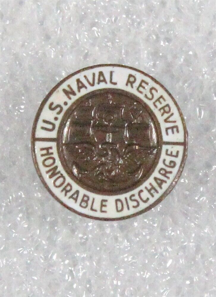 WWII era Home Front - U.S. Naval Reserve Honorable Discharge Lapel Pin 2621
