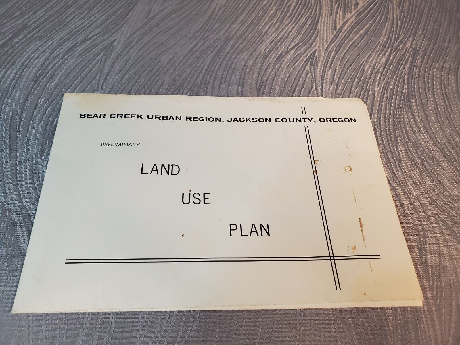Vtg Bear Creek Urban Regio  Oregon Land Use Plan Map