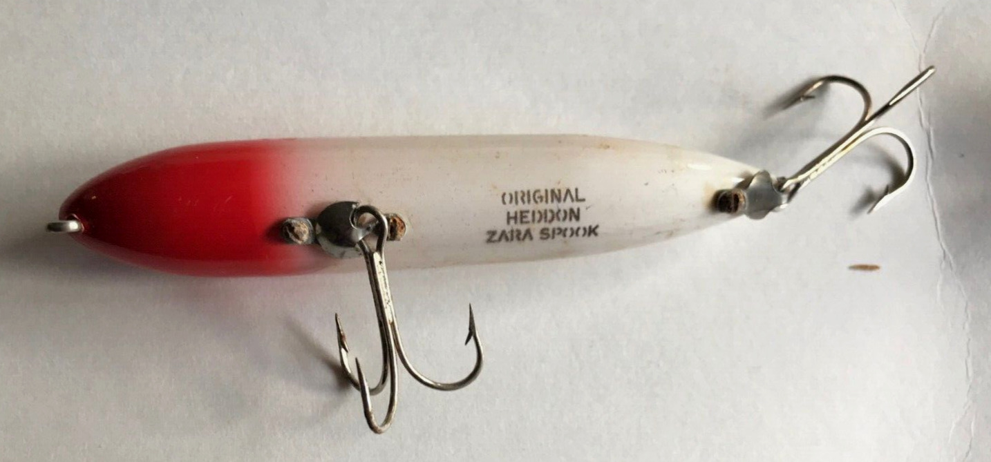 LOT #13:  GOING FISHING:  WITH A NICE HEDDON ZARA SPOOK LURE FOR PIKE OR BASS