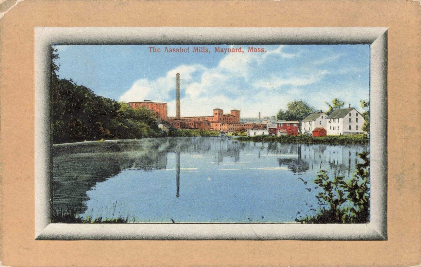 The Assabet Mills Maynard Massachusetts MA c1910 Postcard