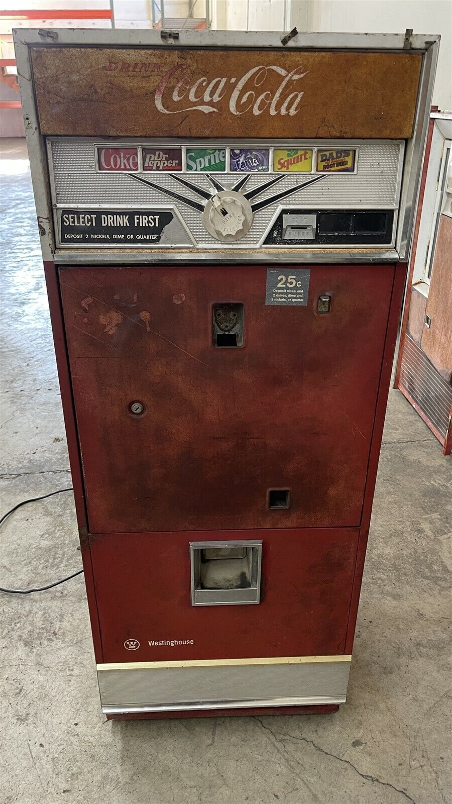 Vintage Vendo Brand V-80 CocaCola Coke Bottle Vending Machine