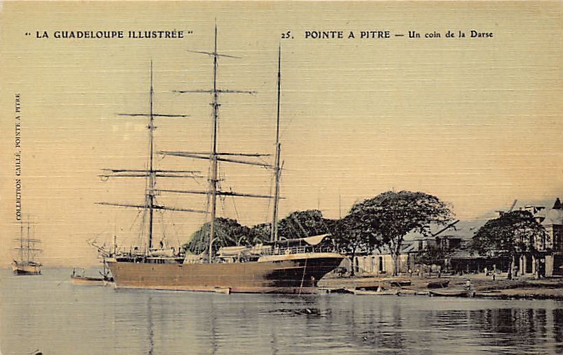 La Guadeloupe Illustrée - PITRE TIP - A corner of the Darse - Ed. Curd 25t