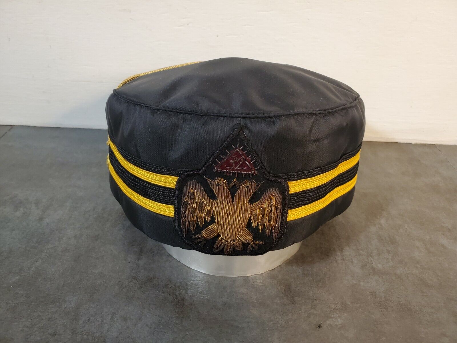 Masonic 32nd Degree Vintage Double Eagle Scottish Rite Hat Cap