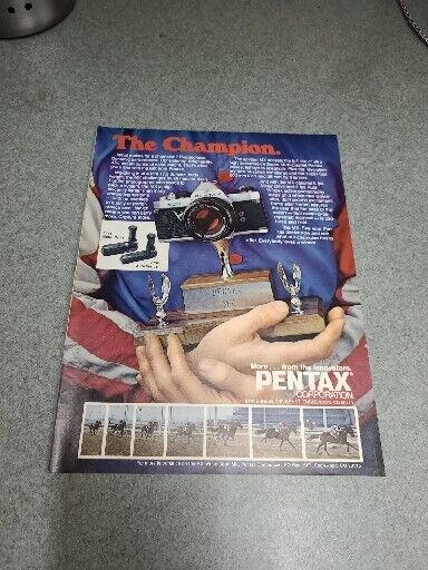 1978 vintage original print ad Pentax MX Camera 8 X 11 