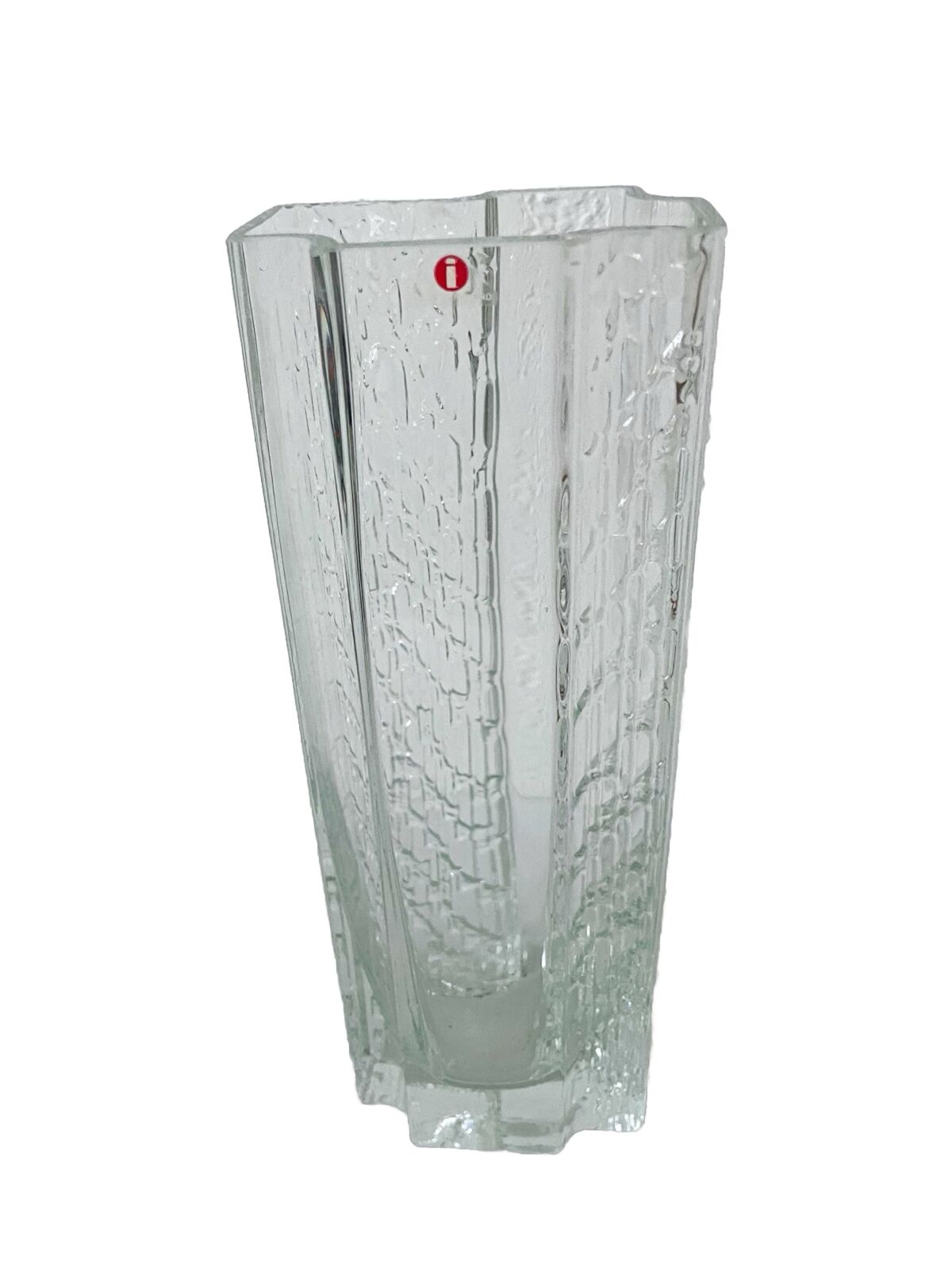 Vtg Iittala Alaska Art Glass Vase By Valto Kokko, Finland, Modernist, 11” RARE