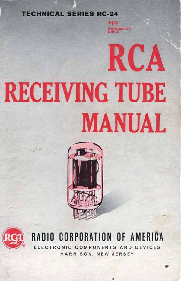 RCA RECEIVING TUBE MANUAL RC-24 1965 PDF