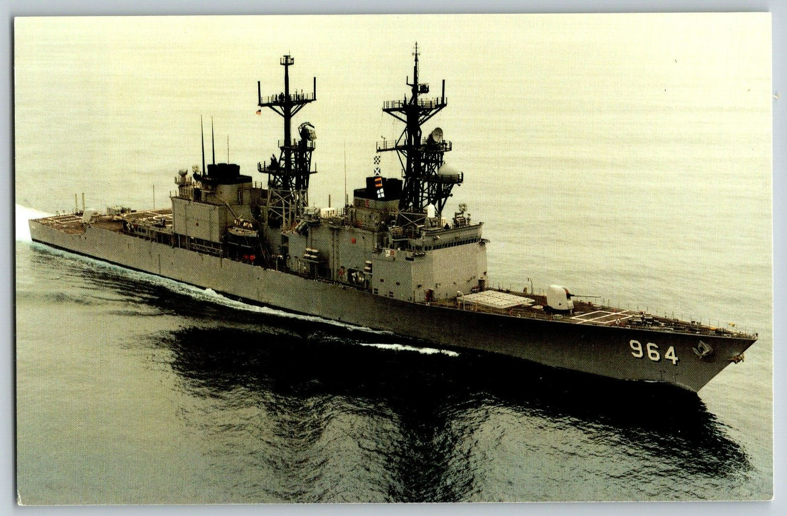 U.S.S Paul F. Foster (DD-964) Honor Valor Navy Military Ship - Vintage Postcard