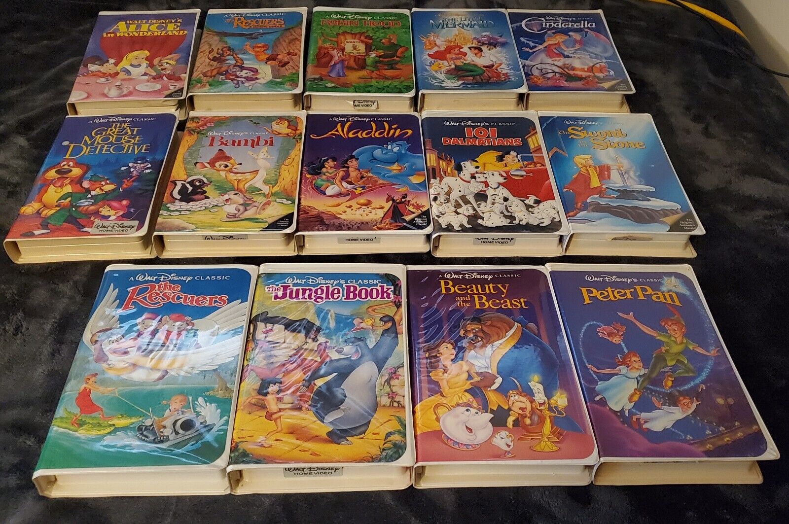 Walt Disney Classics VHS Black Diamond & Masterpiece Collection x27 Vintage