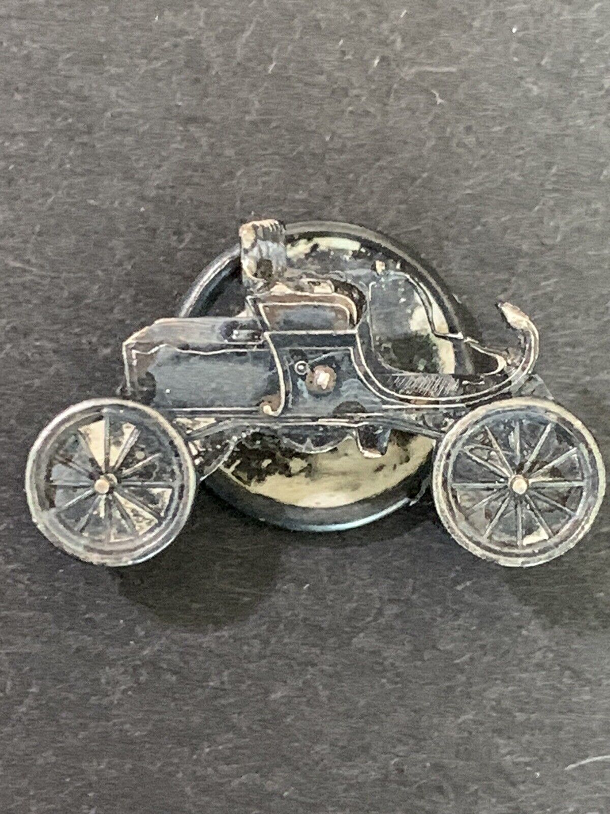 Antique RARE 1903 Olds Motor Works Whitehead Hoag Detroit MI Stagecoach Pin