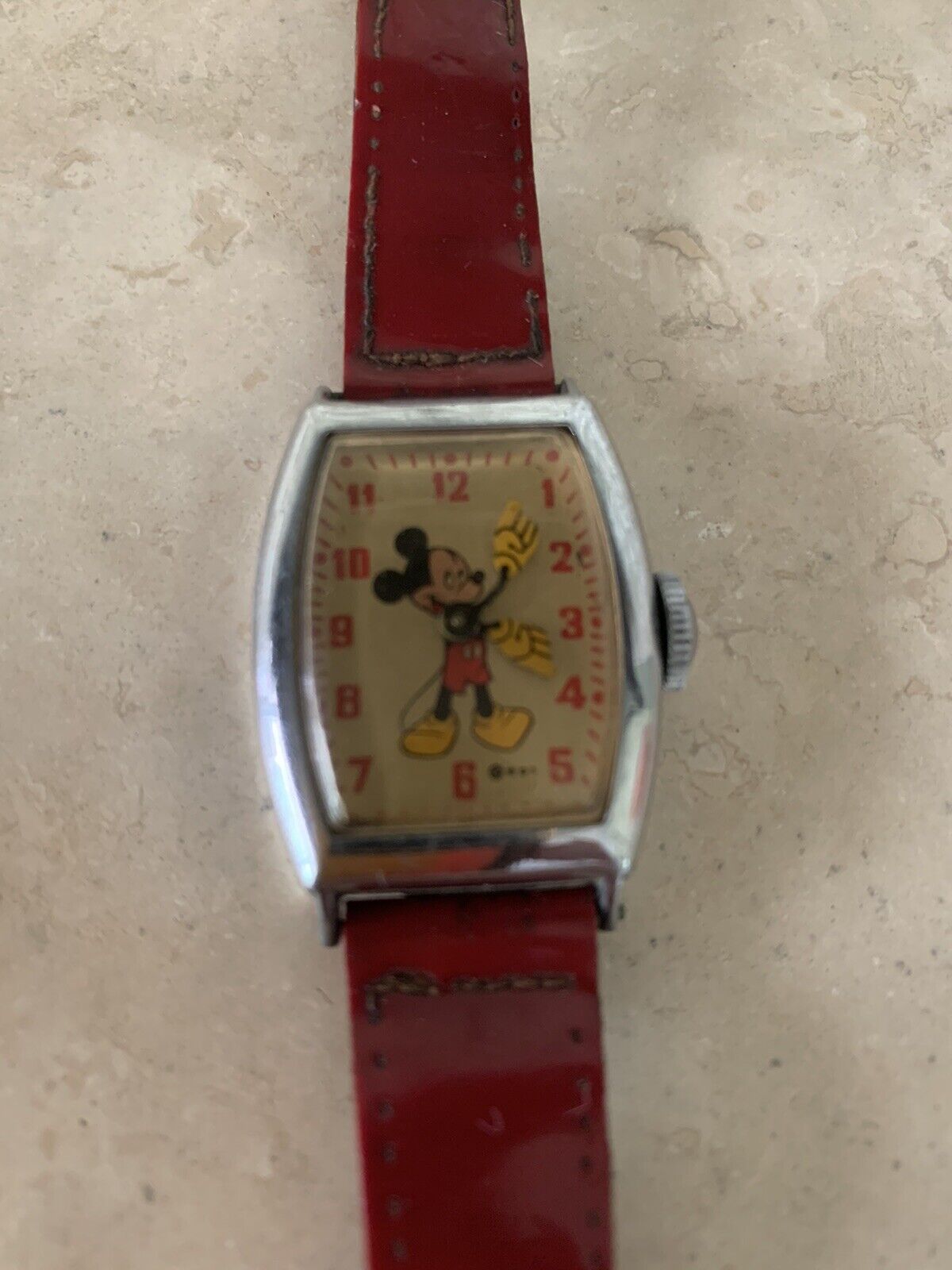 Vtg 1940s Mickey Mouse Watch - Not Running