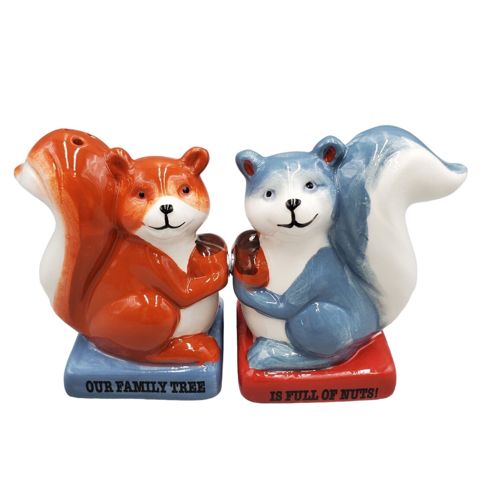 Attractives Magnetic Salt Pepper Shakers Squirrel Our Family Tree Is Full Nuts