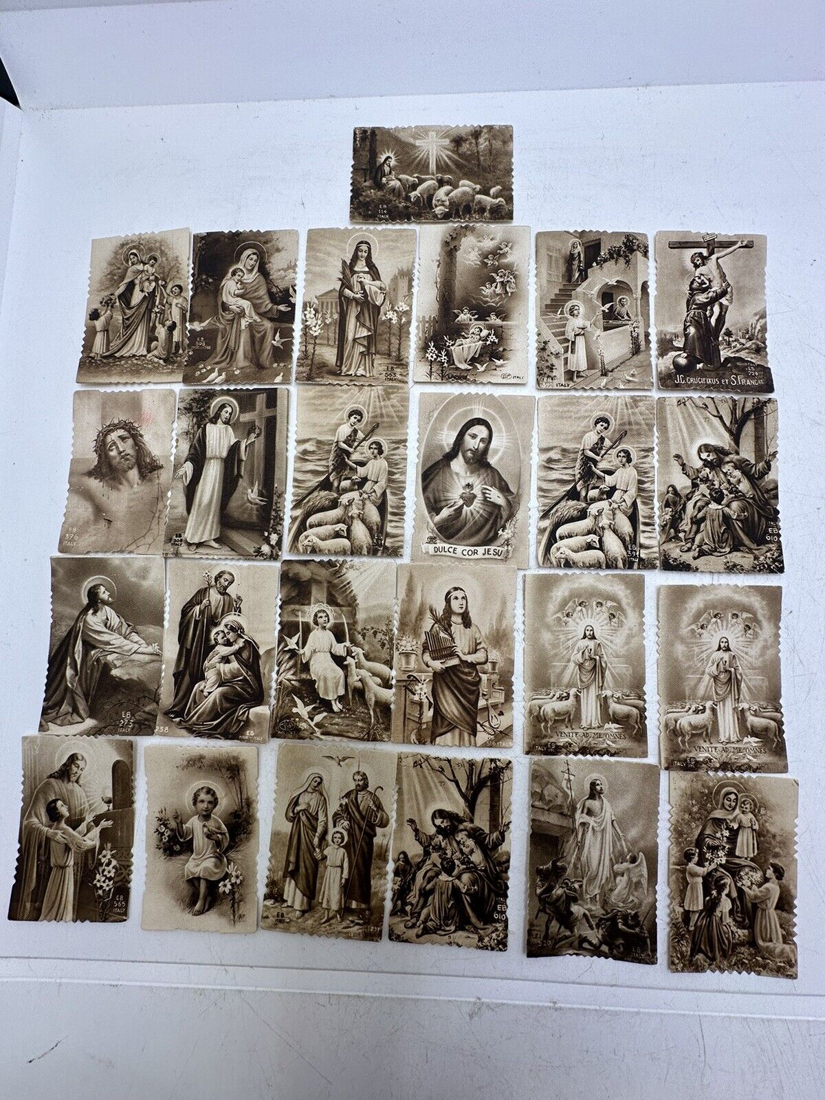 OLD nice Italy rare mini Holy cards Lot of 25