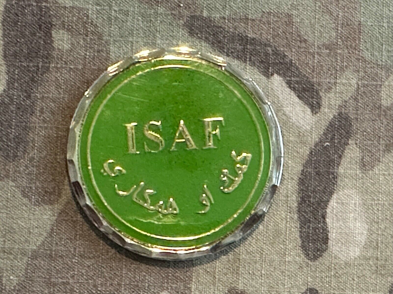 International Security Assistance Force ISAF Spokesperson #542  Challenge Coin