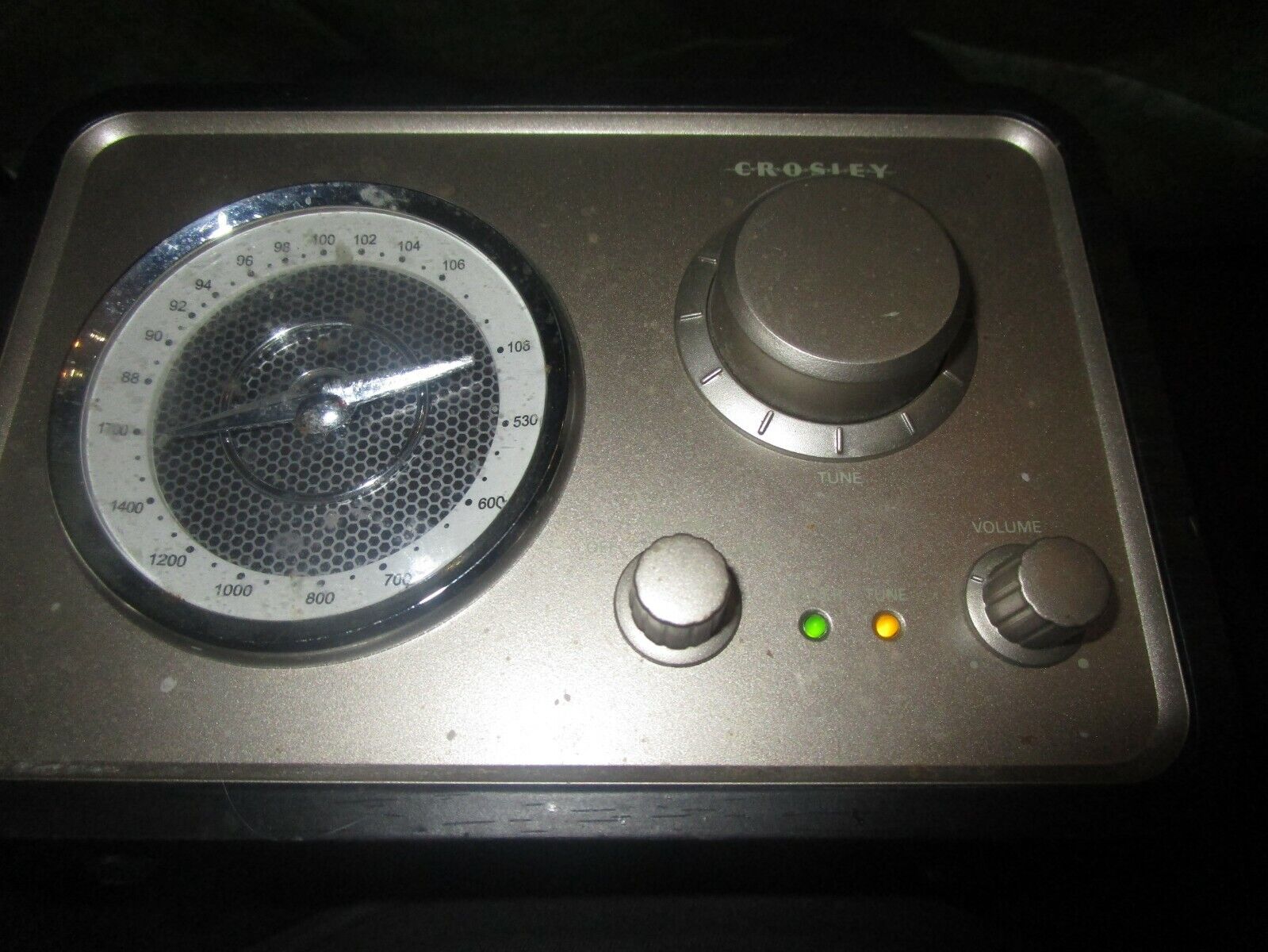 Crosley Solo AM/FM Receiver Model CR3003A-BK Radio Mid Century design working