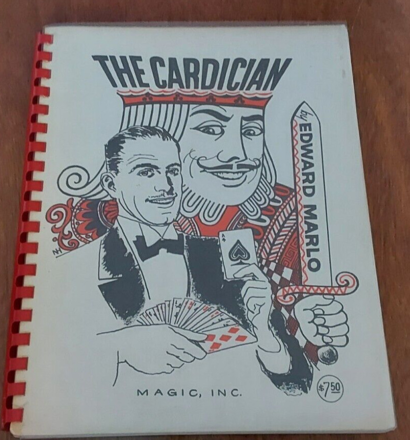 The Cardician; Marlo, Edward, 1965 - Second Printing - VTG Magic Book