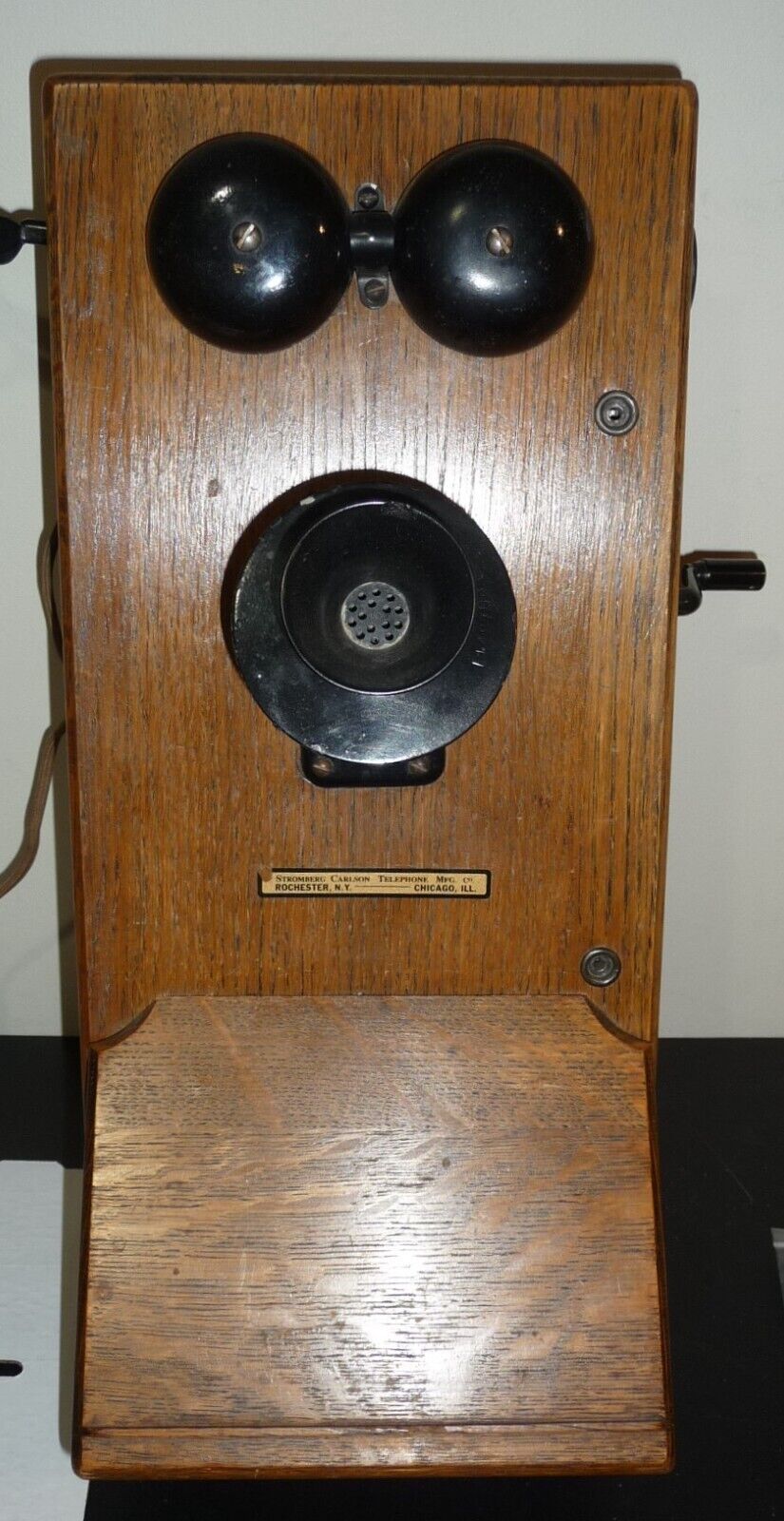 Nice Antique Stromberg Carlson Wooden Crank Telephone Circa Early 1900's