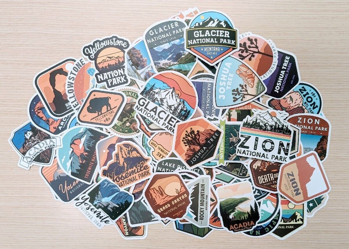 BOGO50%OFF 100 National Parks Set Of Sticker Decal 3\