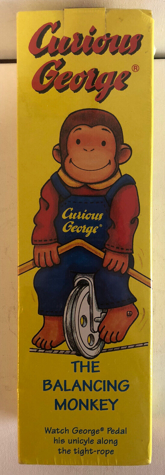 Curious George The Balancing Monkey Toy Sealed Schylling 1995, NOS Rare