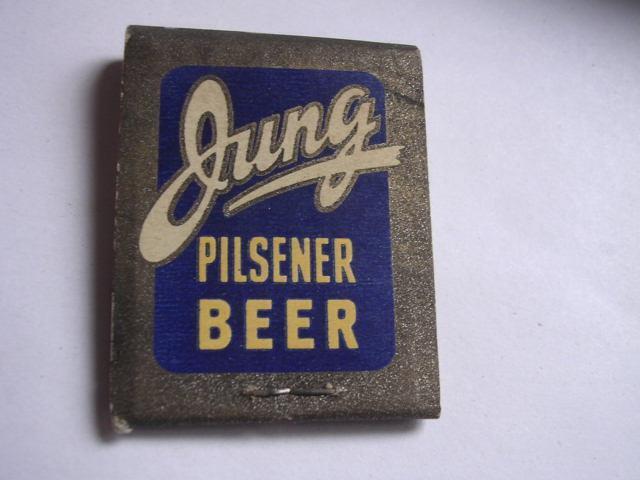 1940\'s Edelweiss Tavern Jung Pilsener Beer Fox Lake WI FULL Matchbook