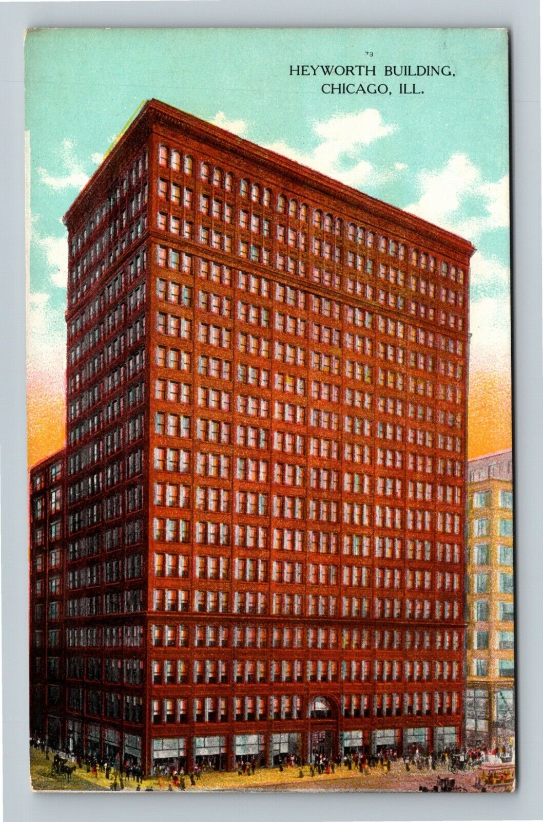 Chicago IL-Illinois, Heyworth Building, Madison Street Vintage Souvenir Postcard